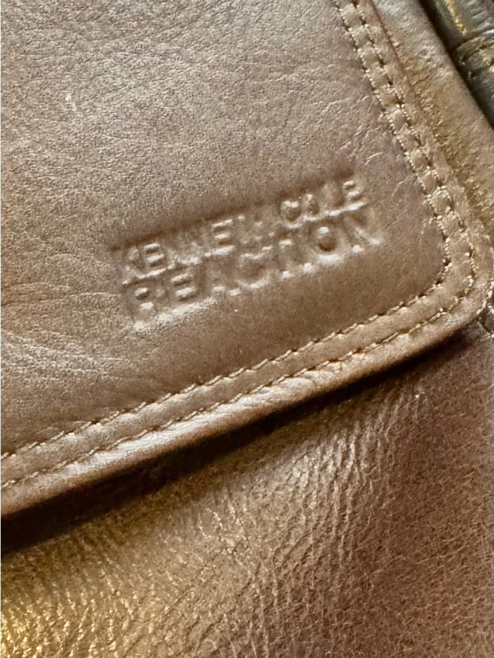 Kenneth Cole 3 for 15 SALE CLEARANCE Brown Leather Laptop Messenger Bag